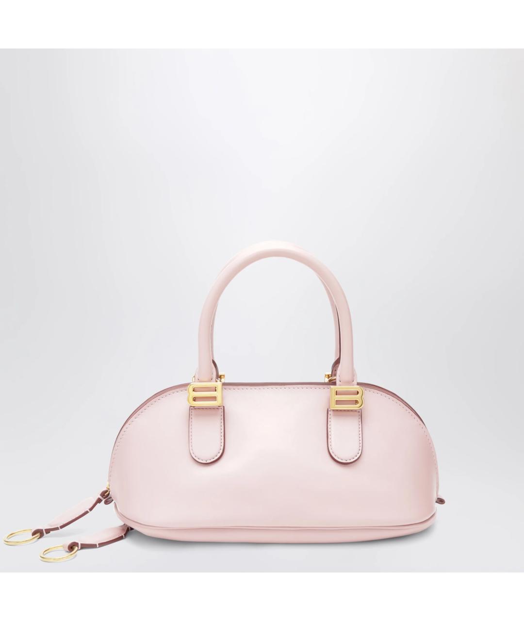 BALENCIAGA Розовая кожаная сумка тоут, фото 3
