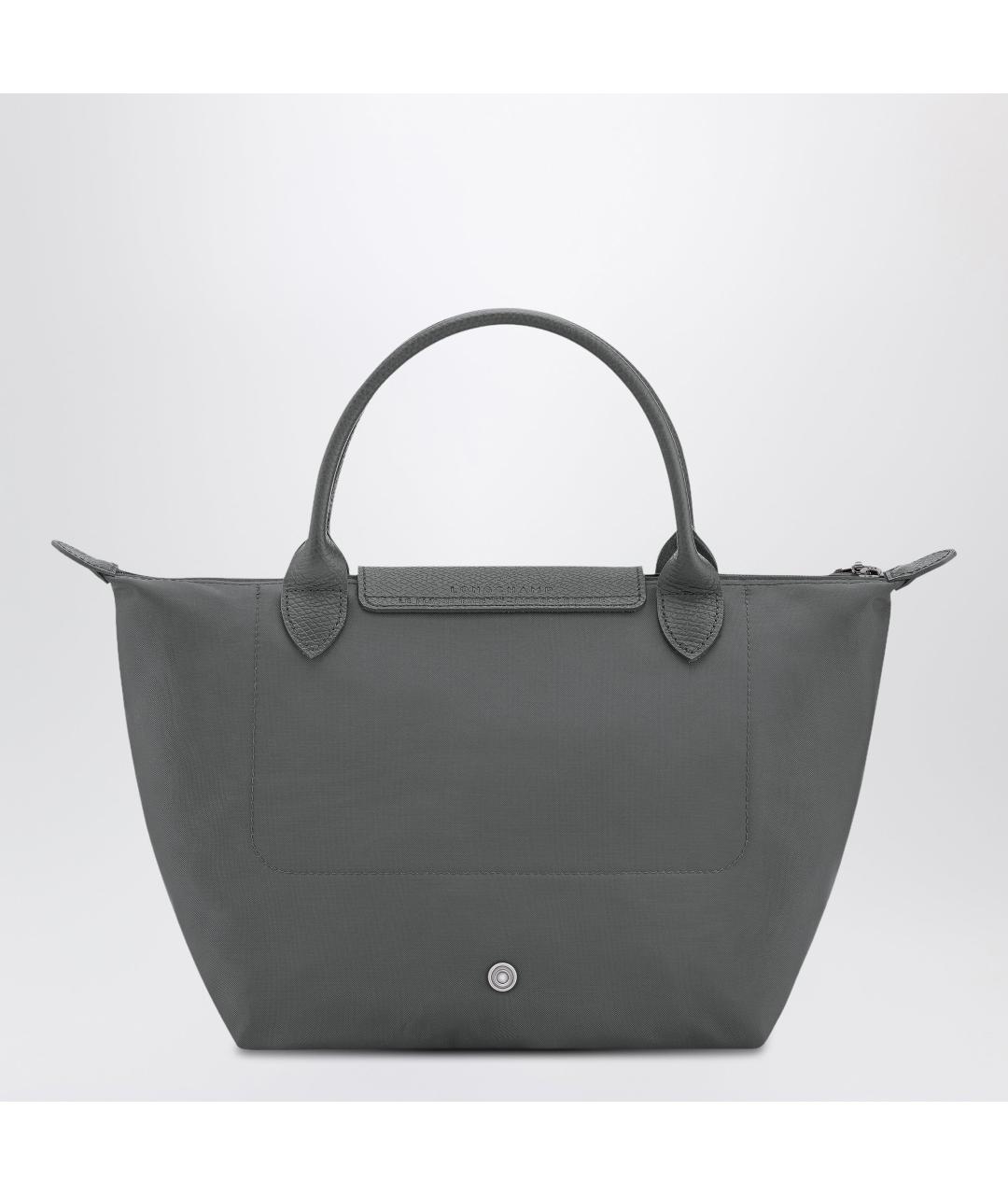LONGCHAMP Серая тканевая сумка тоут, фото 2