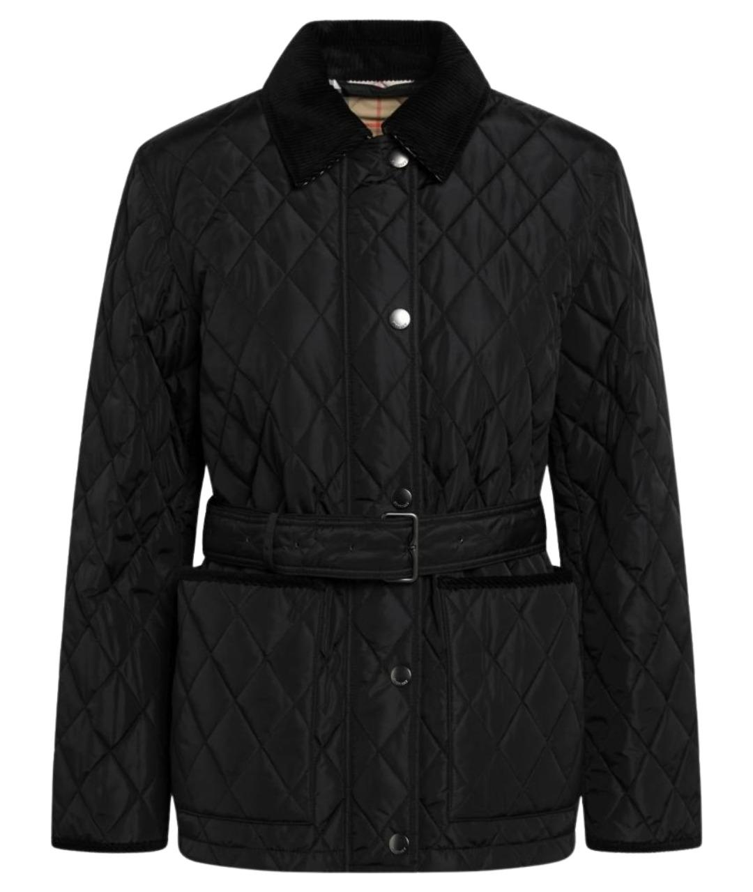 BURBERRY Черная полиамидовая куртка, фото 1