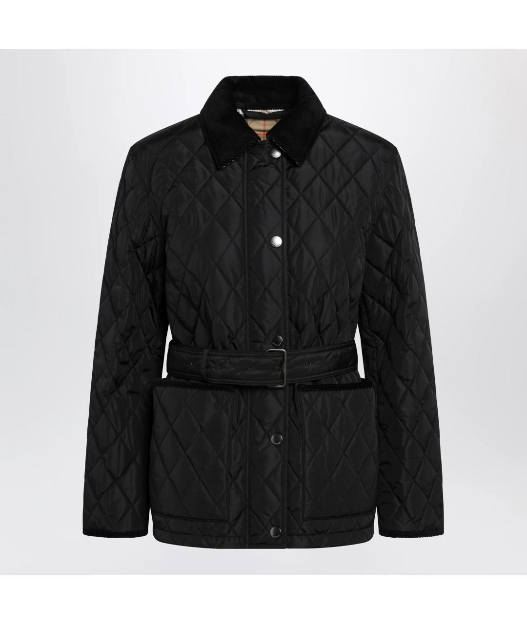 BURBERRY Черная полиамидовая куртка, фото 3