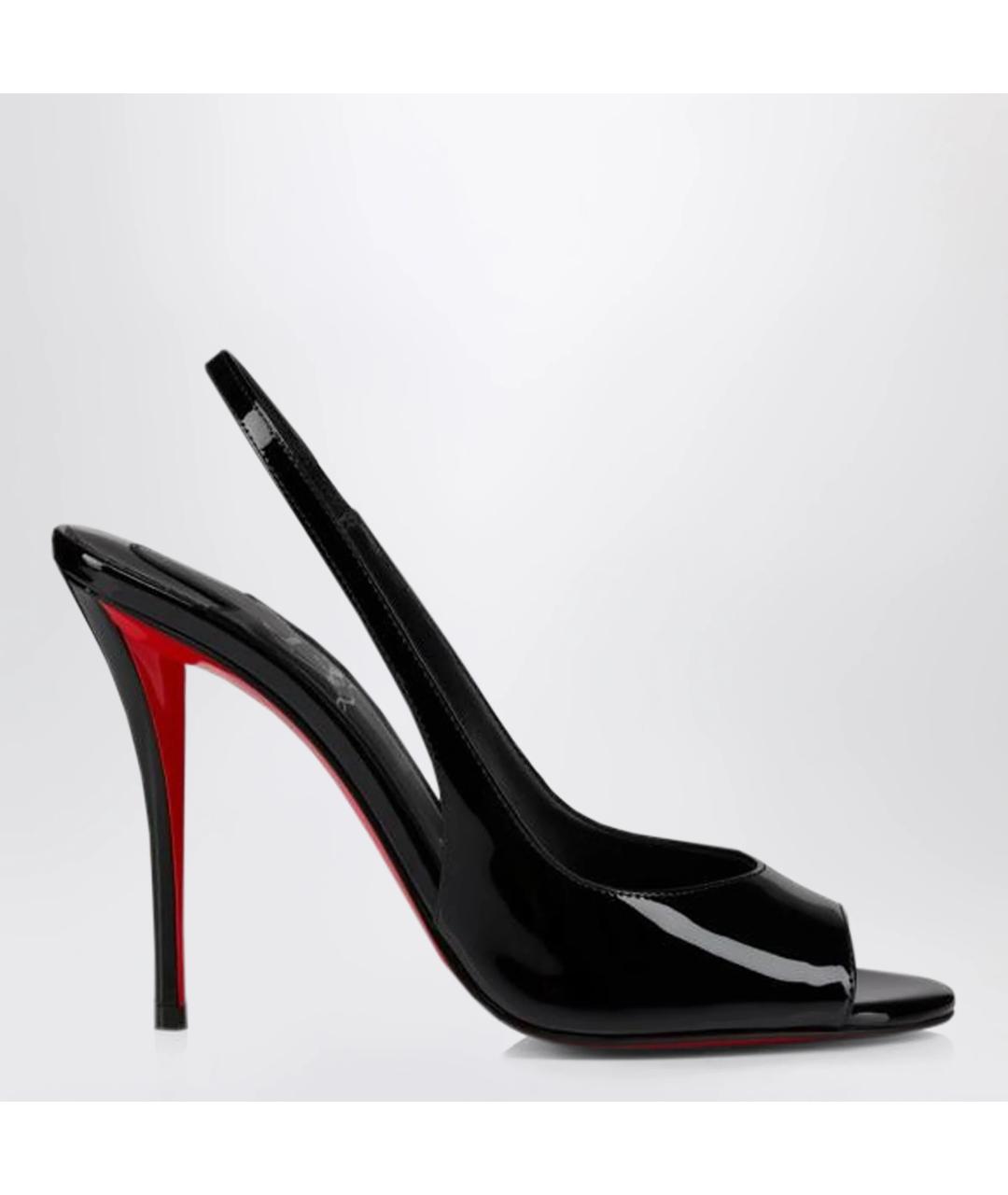CHRISTIAN LOUBOUTIN Черные туфли из лакированной кожи, фото 3