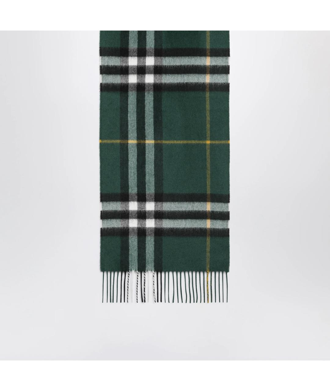 BURBERRY Зеленый кашемировый шарф, фото 2