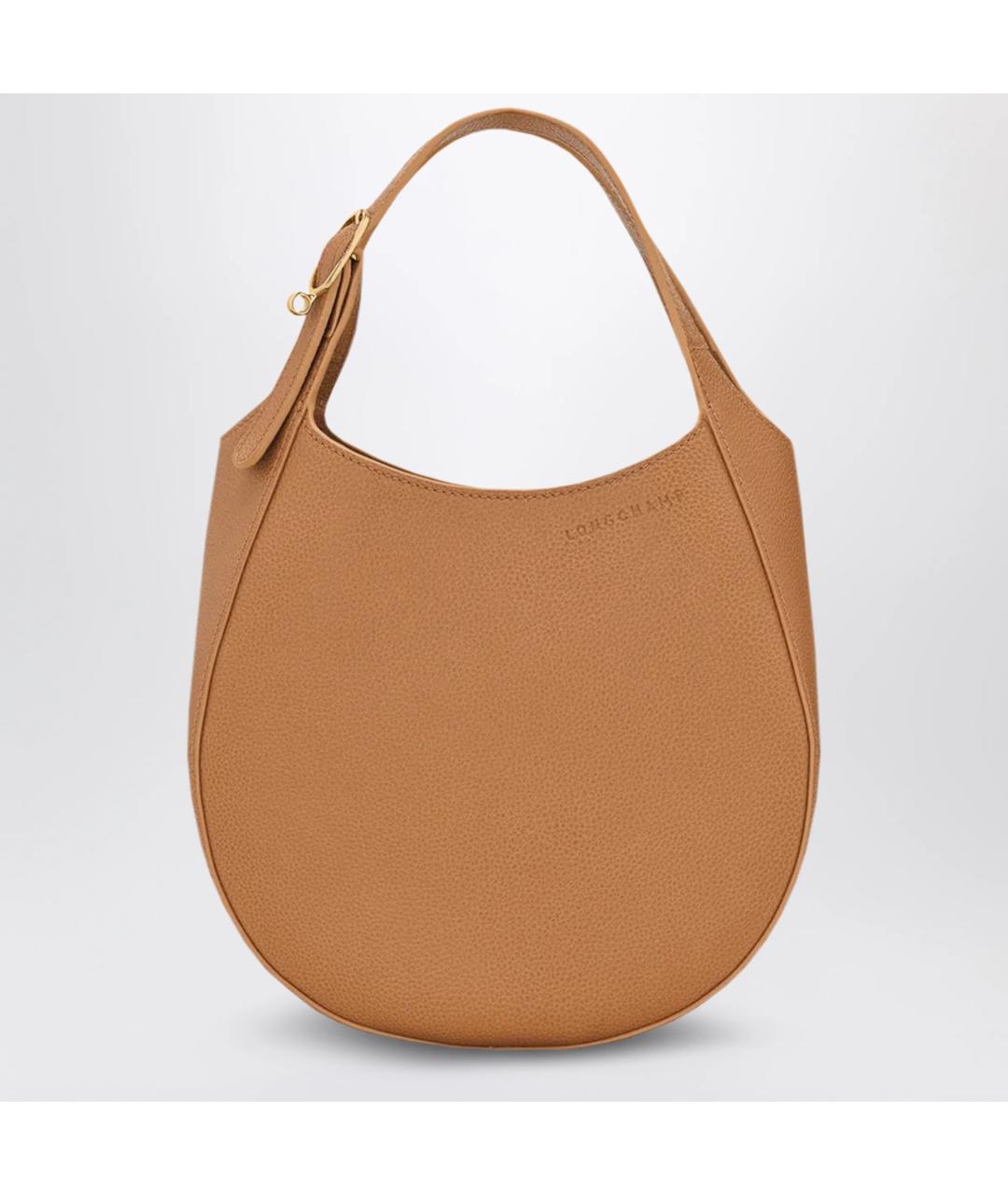 LONGCHAMP Коричневая кожаная сумка тоут, фото 3