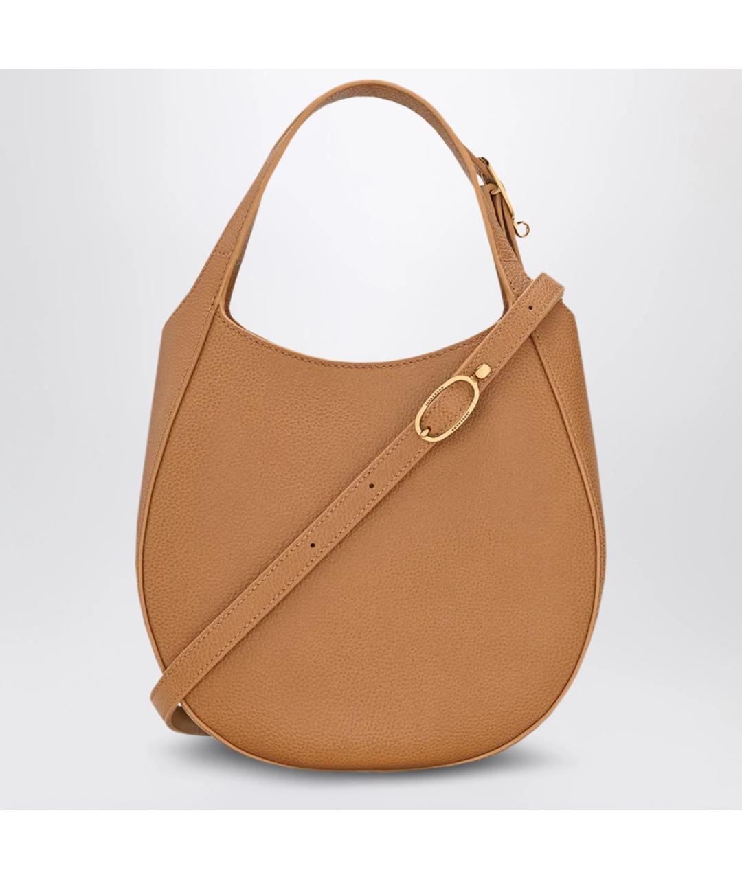 LONGCHAMP Коричневая кожаная сумка тоут, фото 2