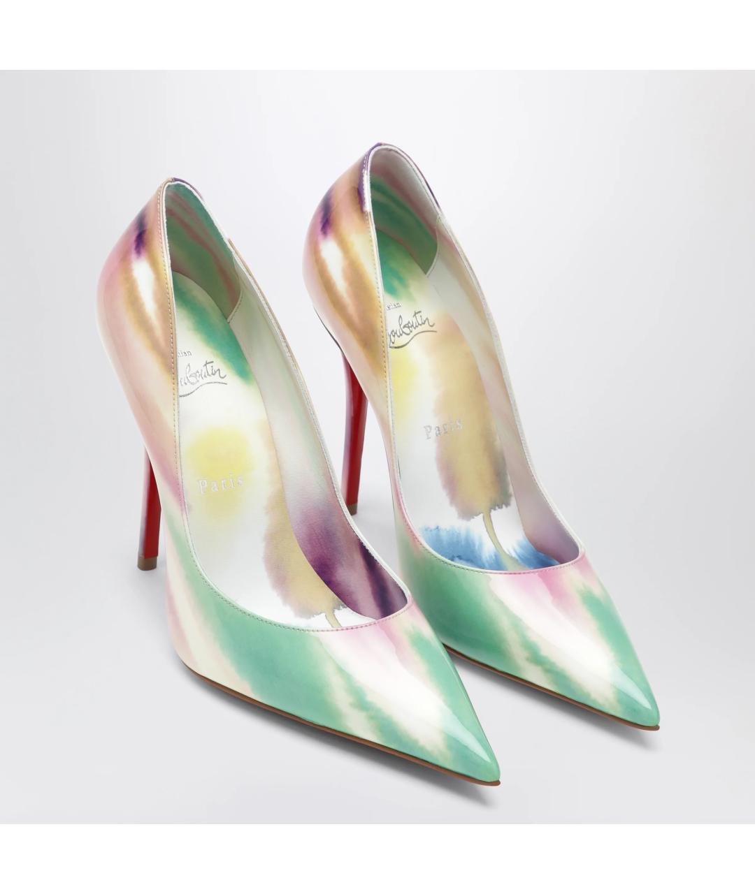 CHRISTIAN LOUBOUTIN Мульти туфли из лакированной кожи, фото 2