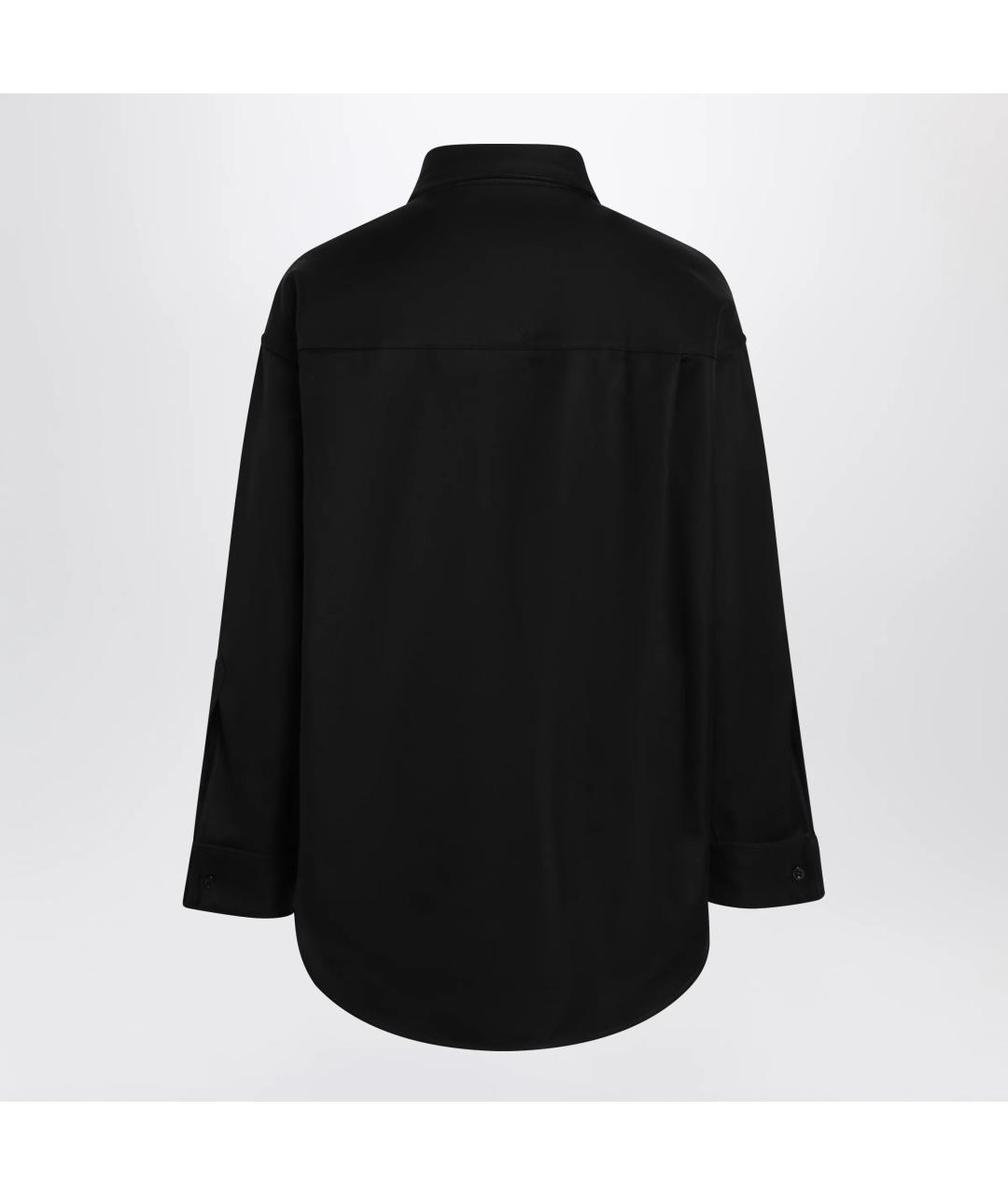 BALENCIAGA Черная хлопковая рубашка, фото 2
