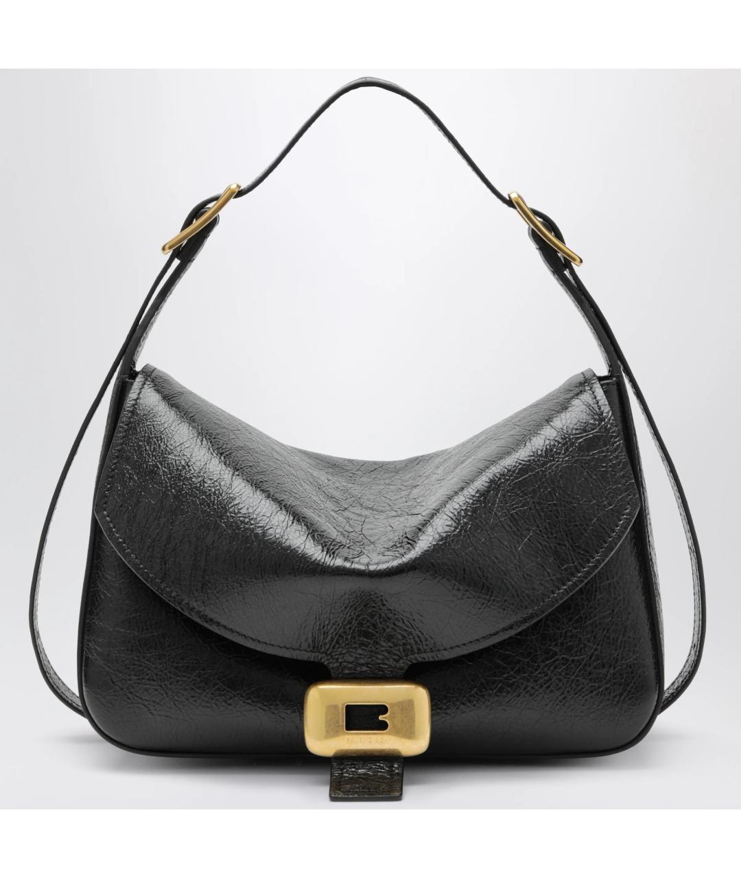 BALENCIAGA Черная кожаная сумка через плечо, фото 3