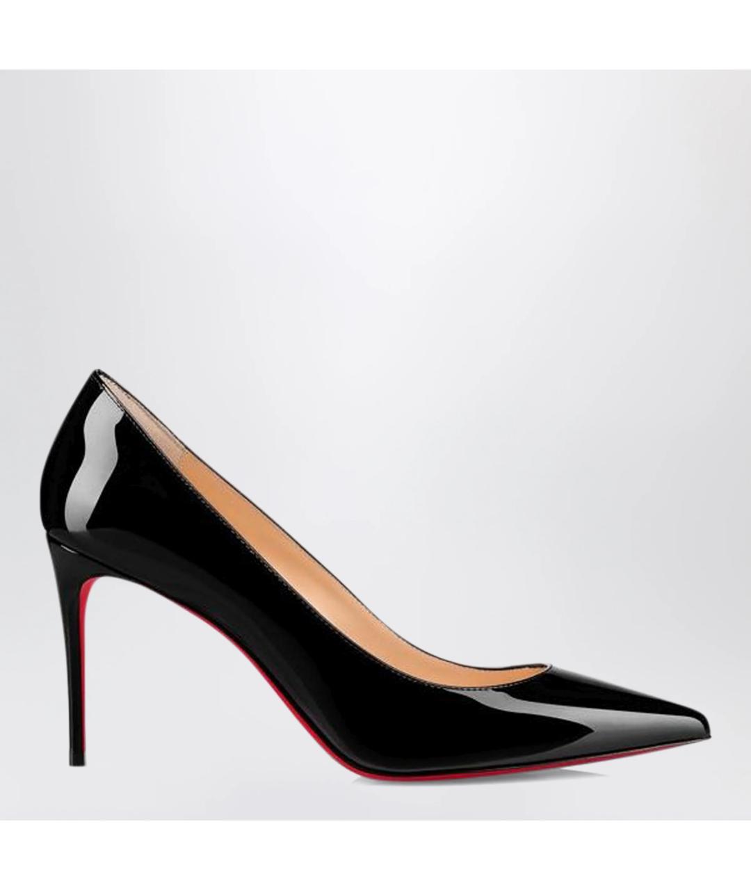 CHRISTIAN LOUBOUTIN Черные кожаные туфли, фото 3