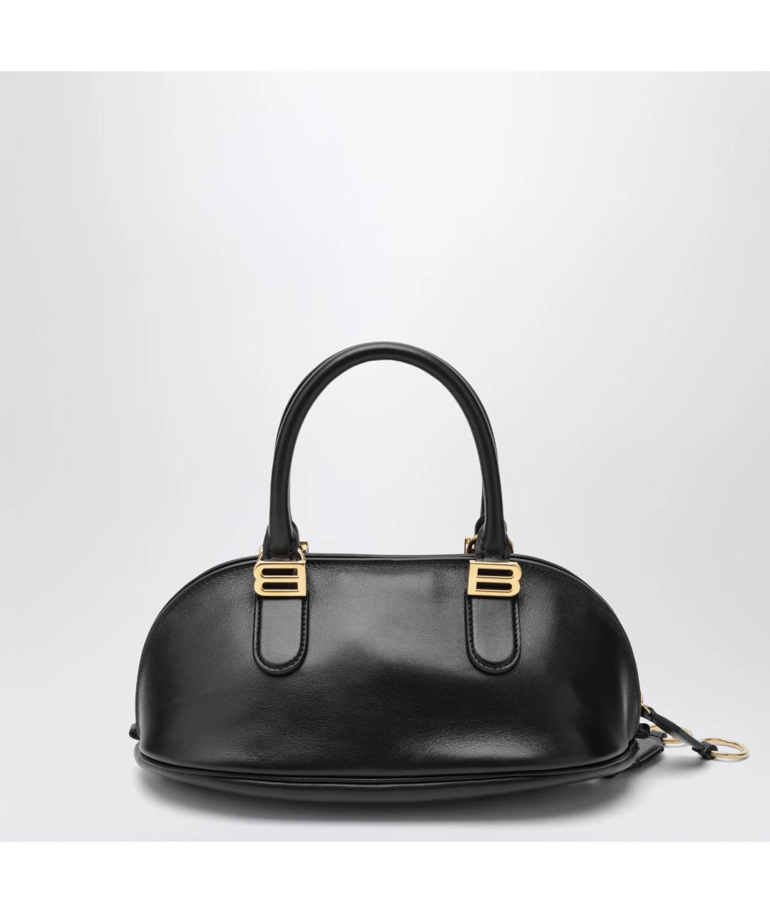 BALENCIAGA Черная кожаная сумка тоут, фото 2