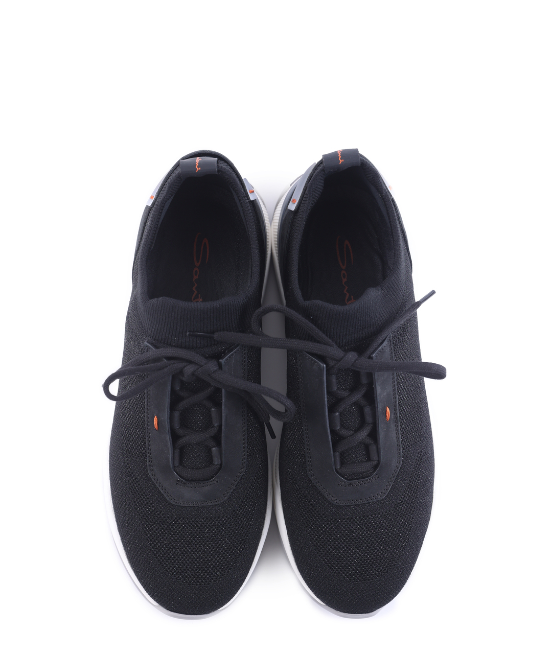 SANTONI Черные текстильные кроссовки, фото 3