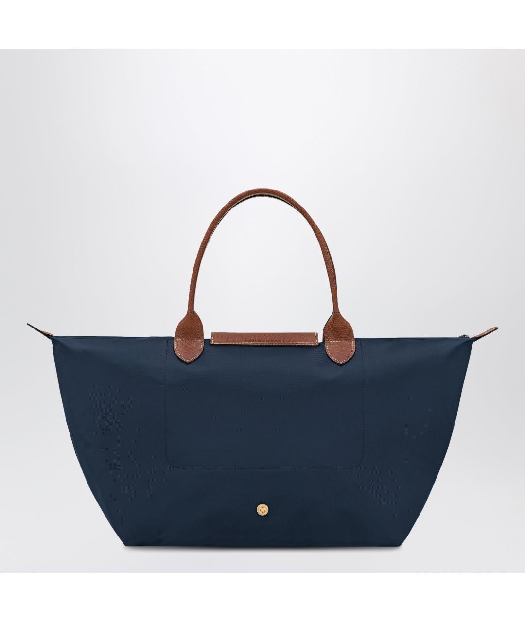 LONGCHAMP Синяя тканевая сумка тоут, фото 2