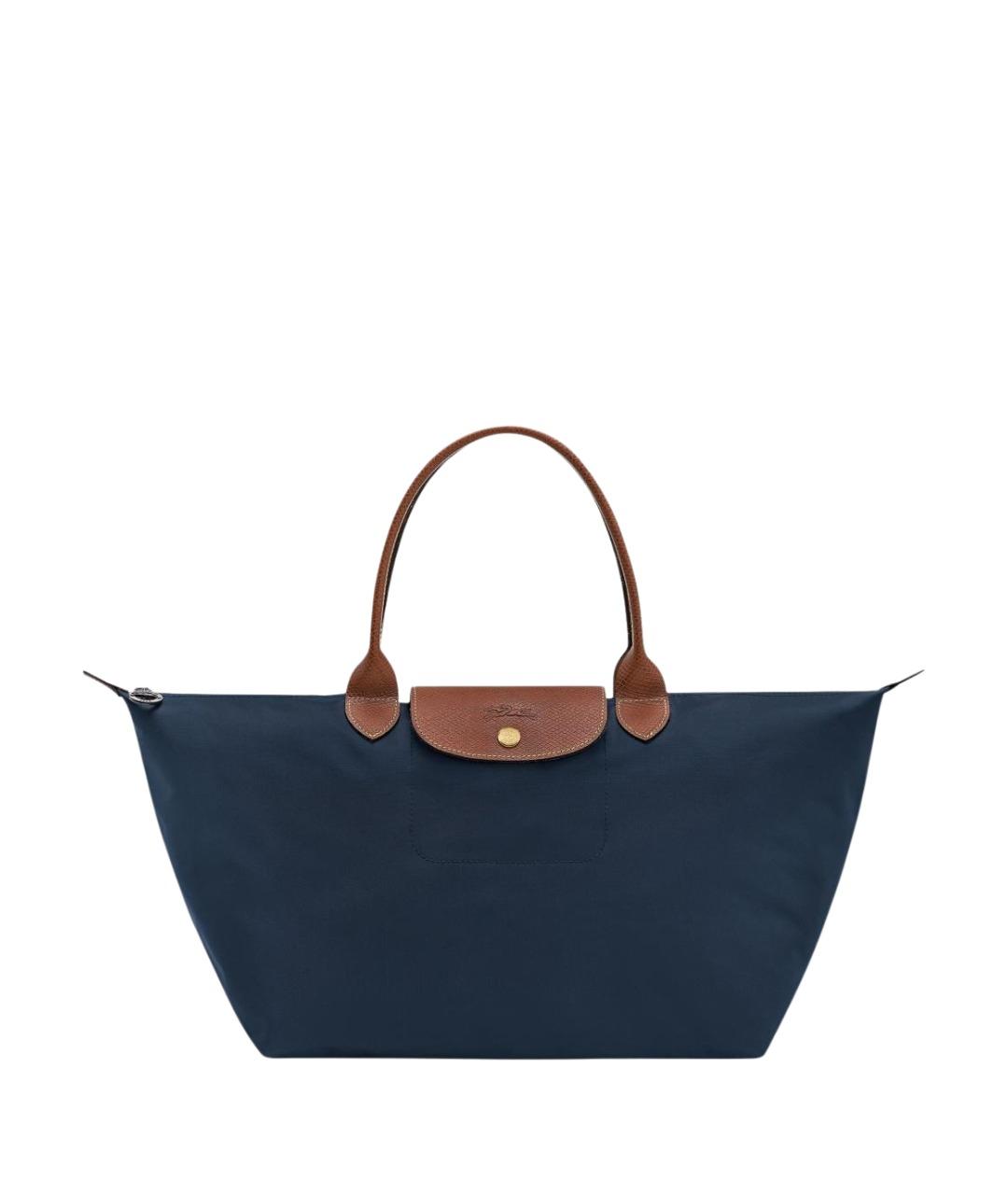LONGCHAMP Синяя тканевая сумка тоут, фото 1