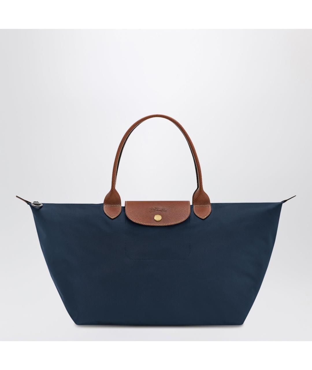 LONGCHAMP Синяя тканевая сумка тоут, фото 3