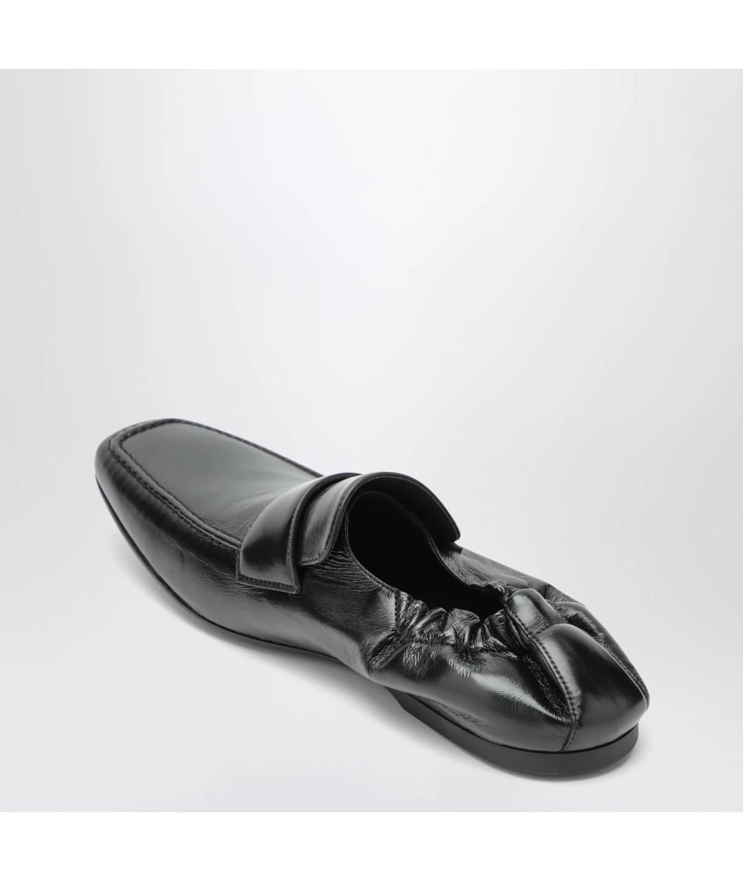 BALENCIAGA Черные кожаные лоферы, фото 2