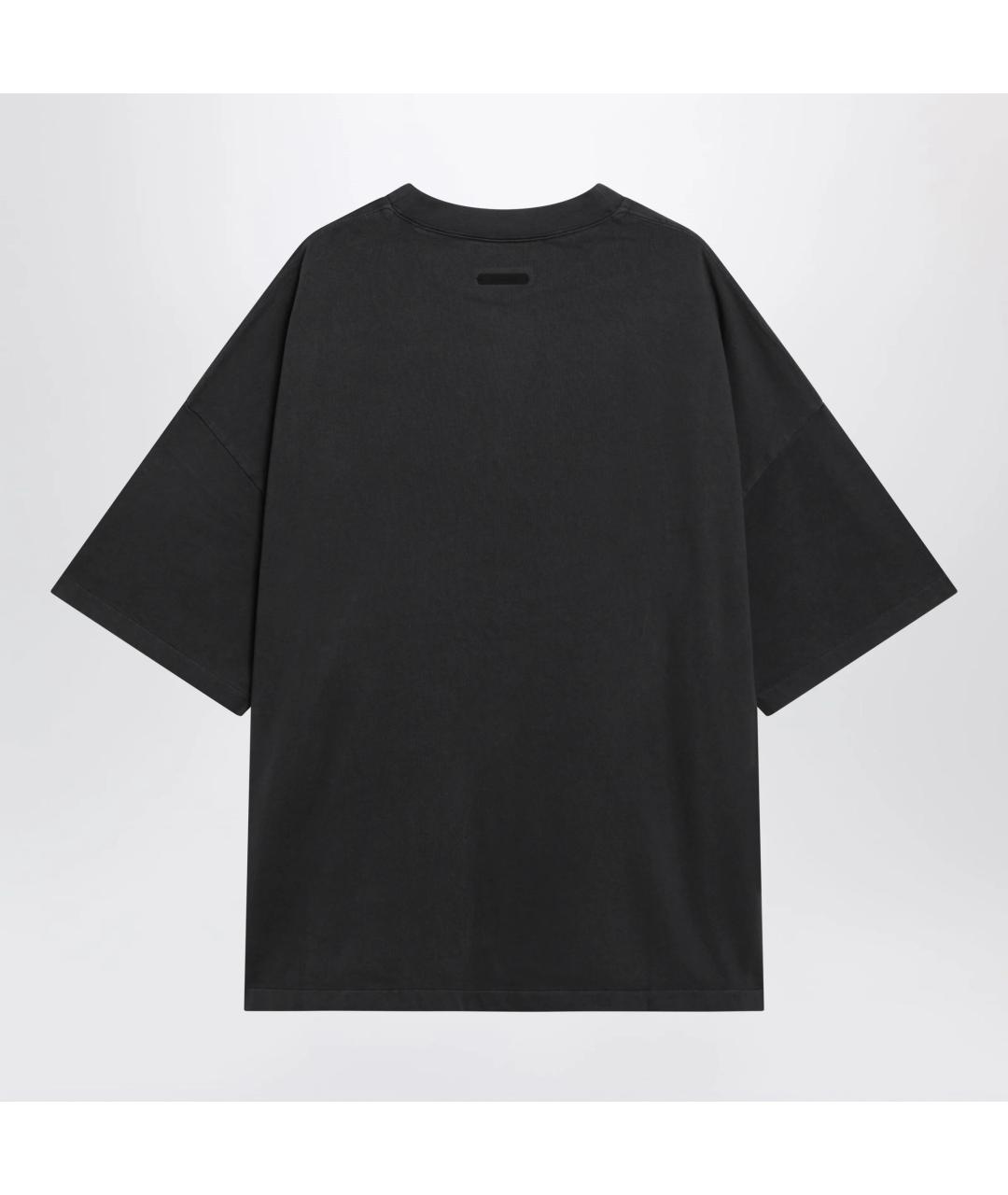 FEAR OF GOD ESSENTIALS Черная хлопковая футболка, фото 2