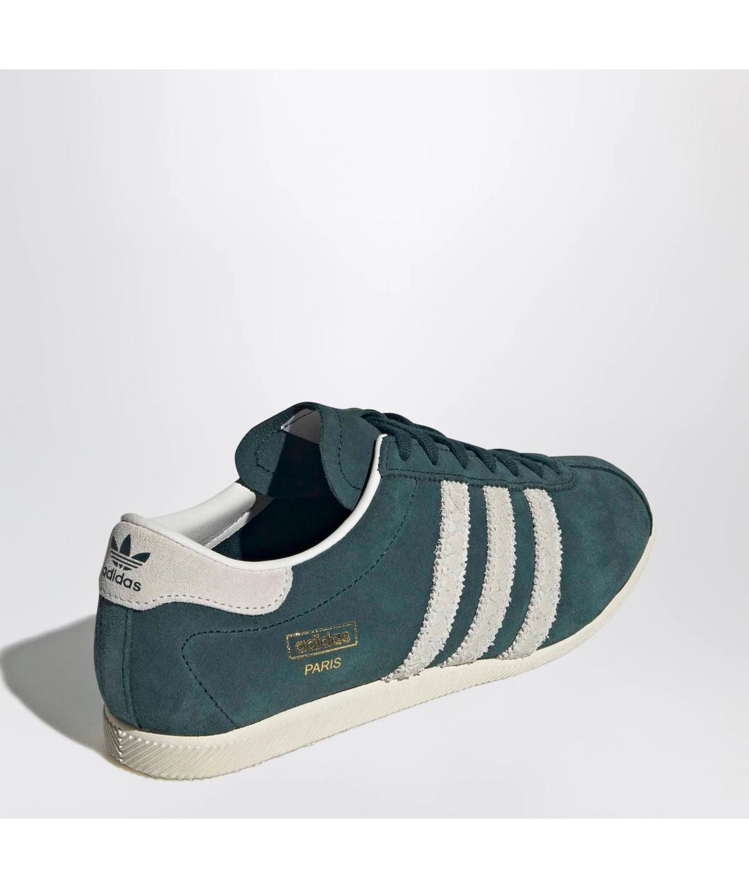 ADIDAS Зеленые кожаные кроссовки, фото 2