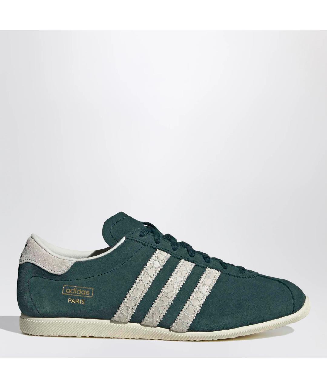 ADIDAS Зеленые кожаные кроссовки, фото 3