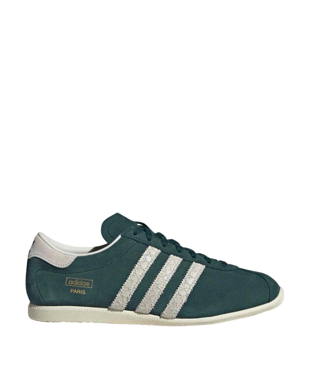 ADIDAS Зеленые кожаные кроссовки, фото 1