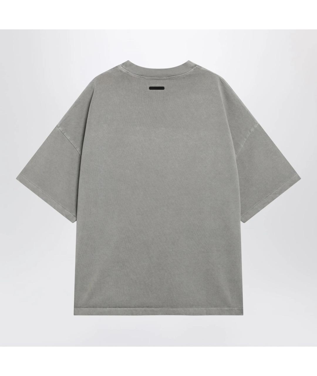 FEAR OF GOD ESSENTIALS Серая хлопковая футболка, фото 2