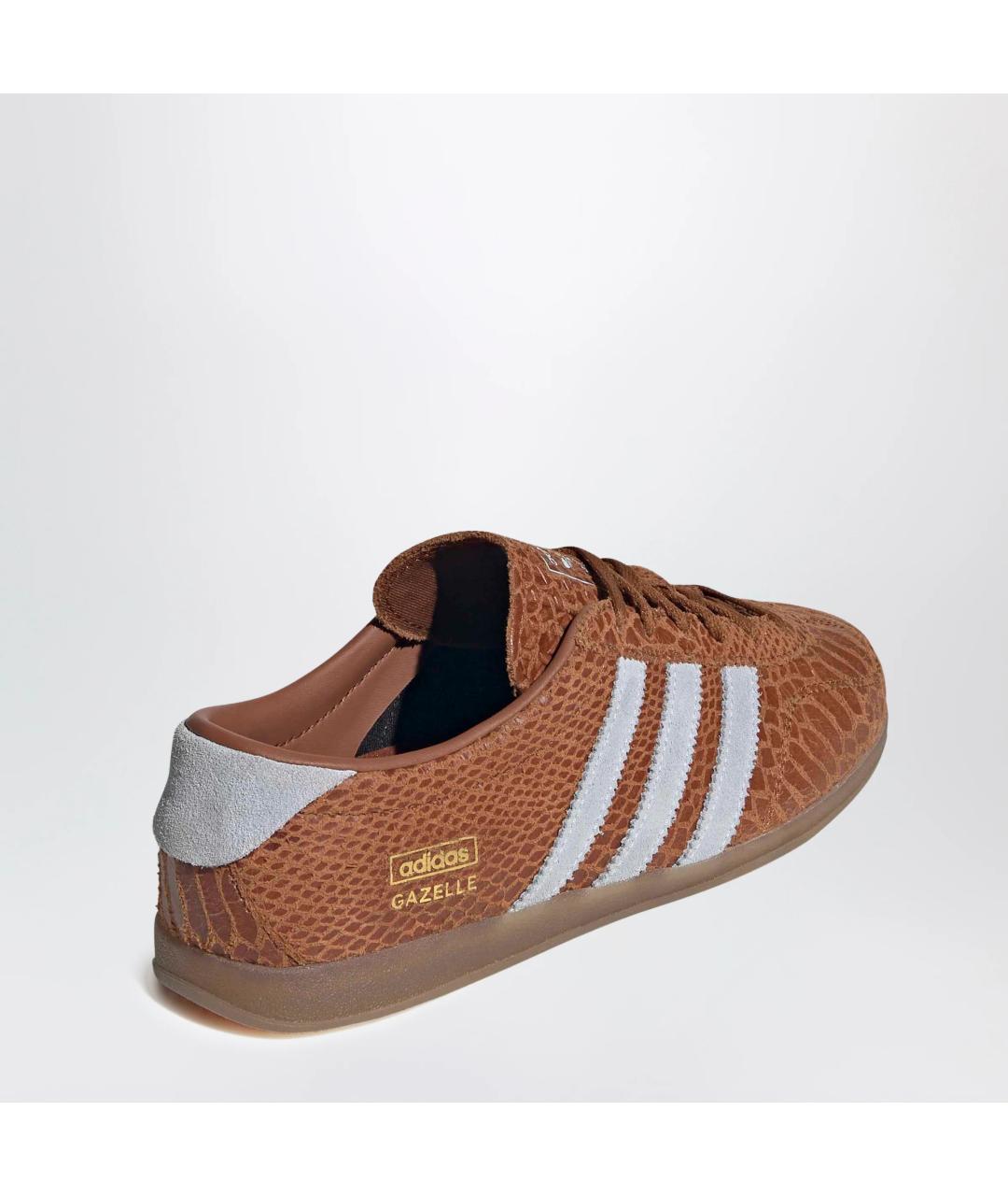 ADIDAS Коричневые кожаные кеды, фото 2