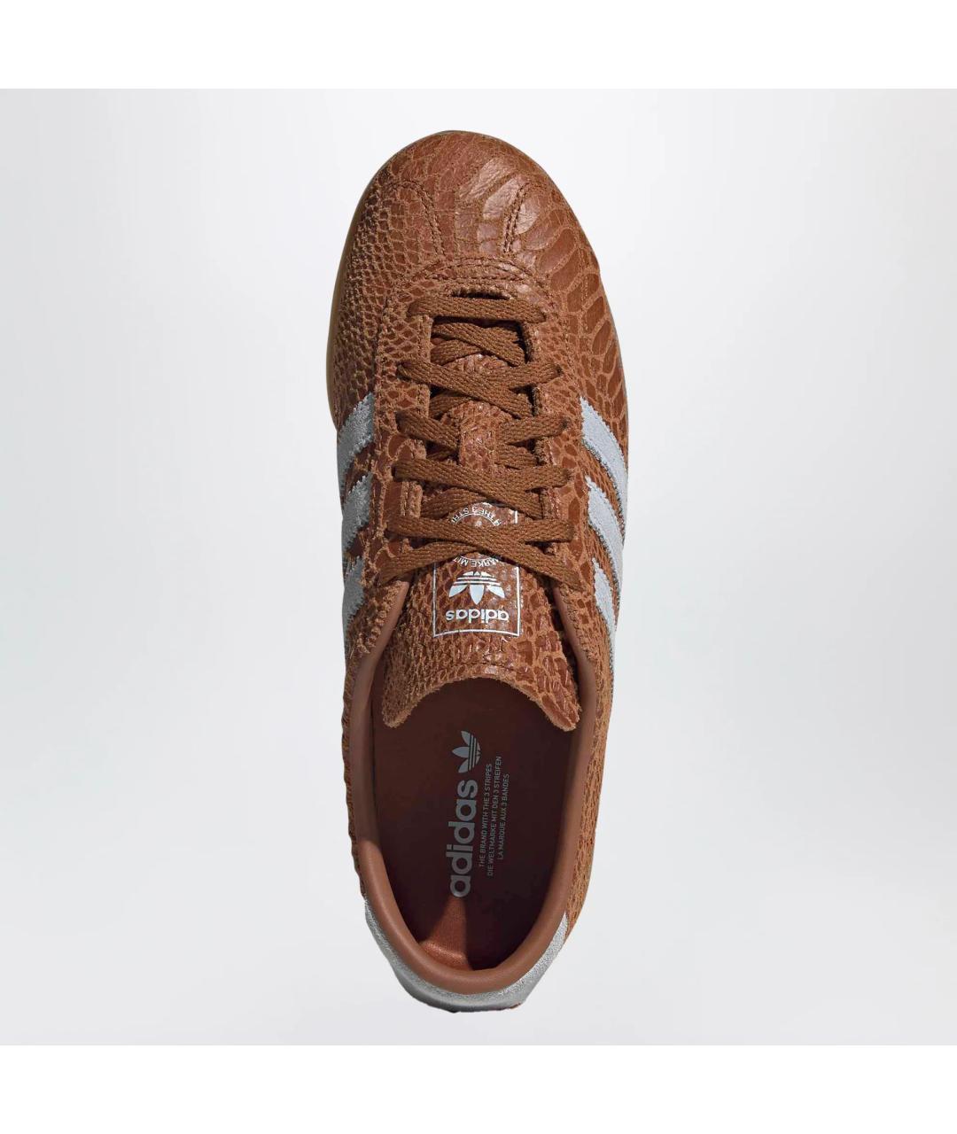 ADIDAS Коричневые кожаные кеды, фото 3