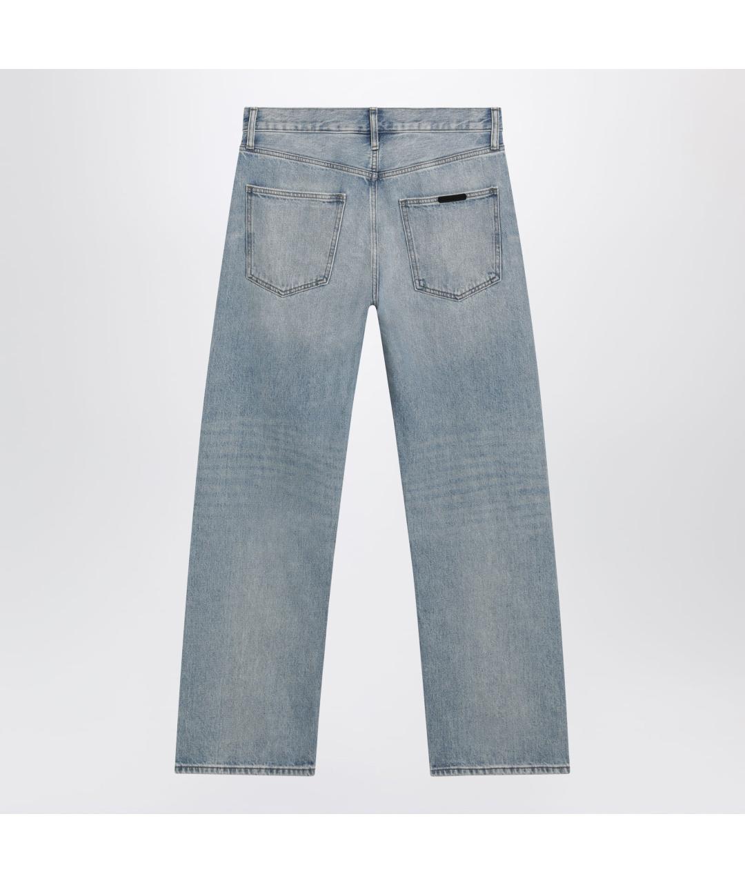 FEAR OF GOD ESSENTIALS Голубые хлопковые прямые джинсы, фото 2