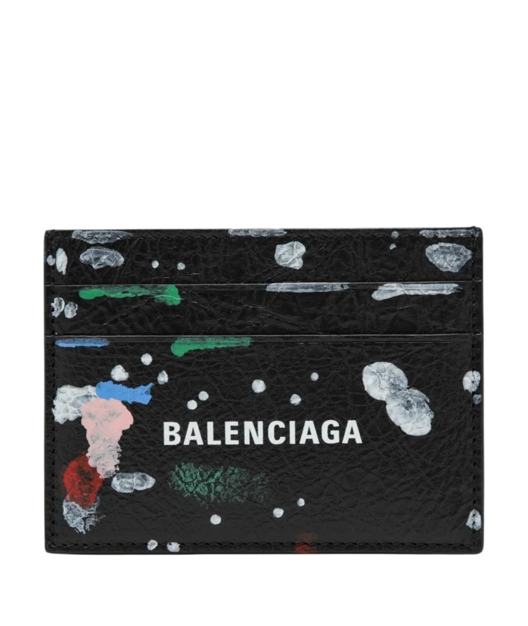 BALENCIAGA Черный кожаный кардхолдер, фото 1
