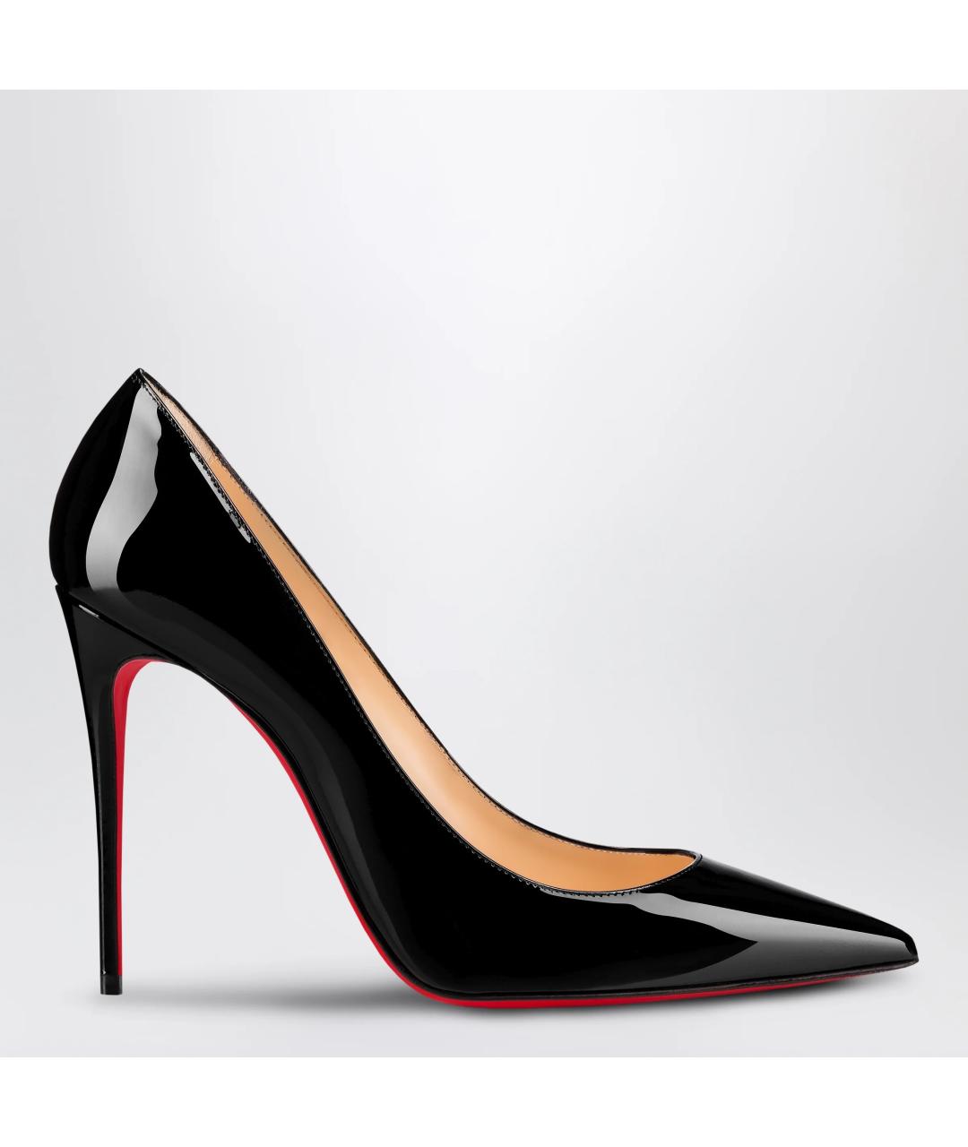 CHRISTIAN LOUBOUTIN Черные туфли из лакированной кожи, фото 3