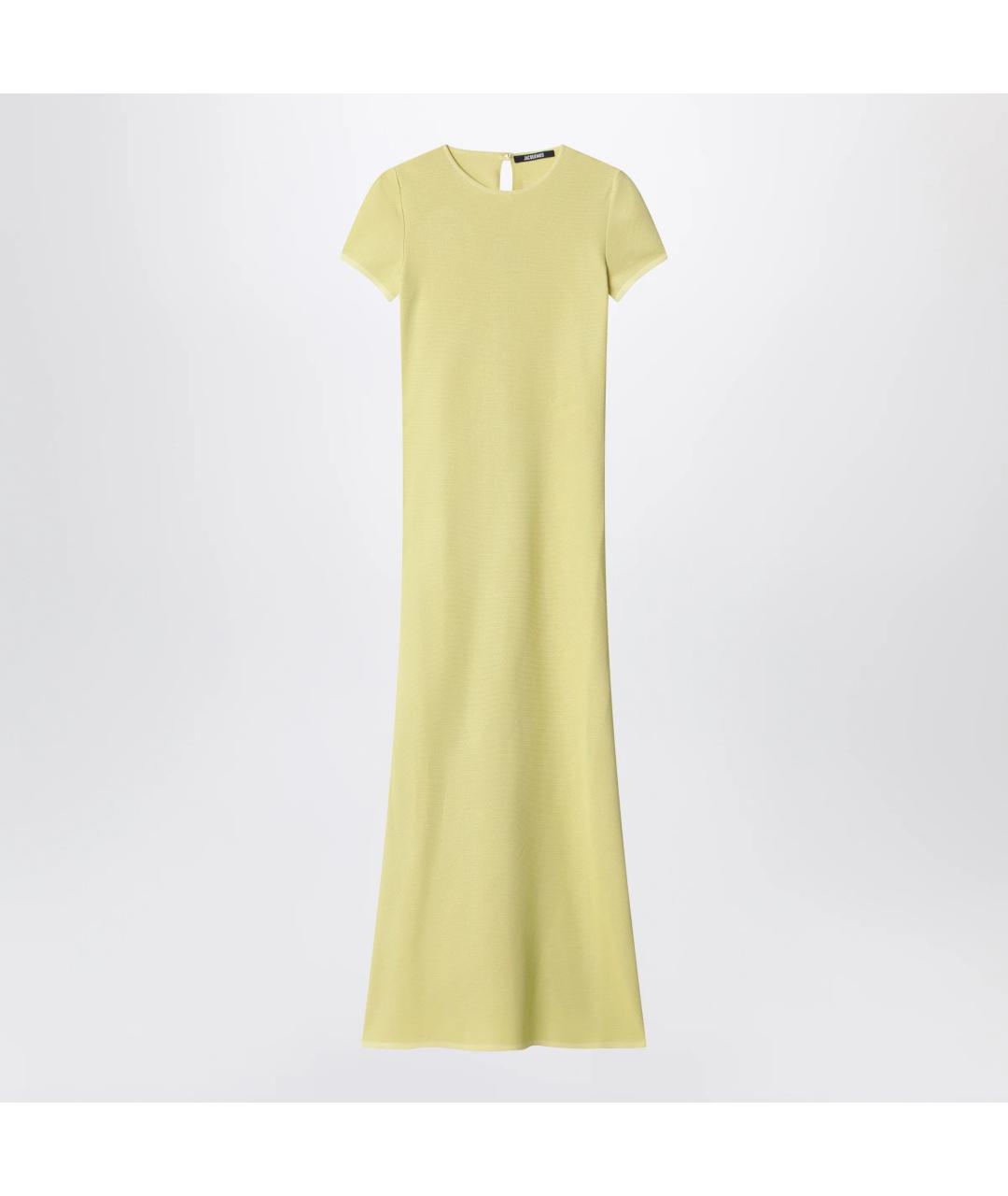 JACQUEMUS Желтое полиэстеровое платье, фото 3