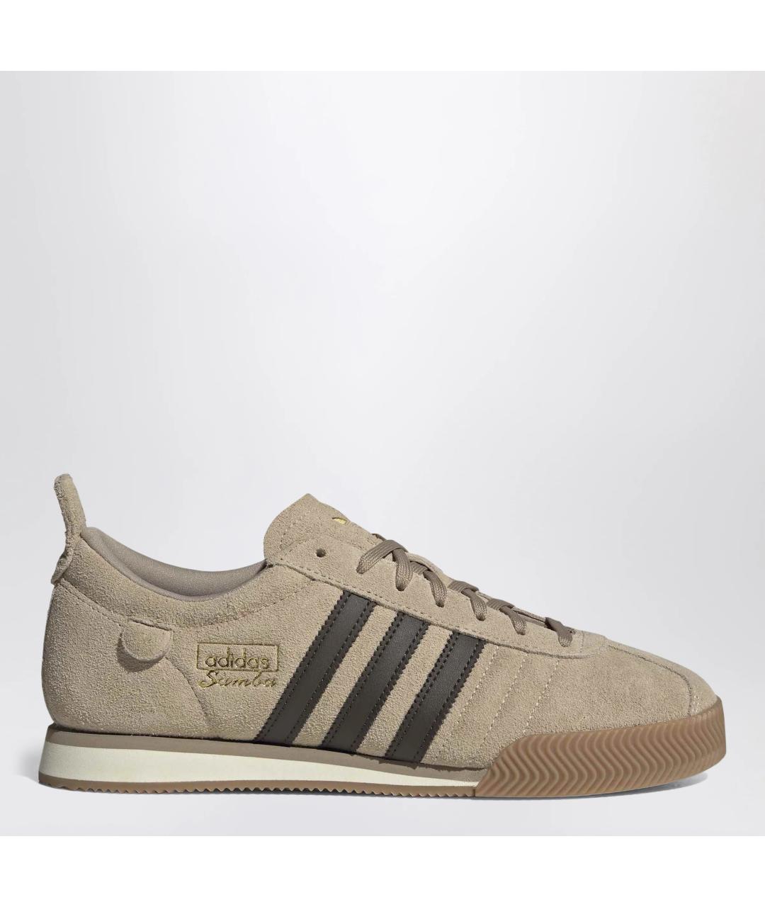 ADIDAS Бежевые замшевые низкие кроссовки / кеды, фото 3