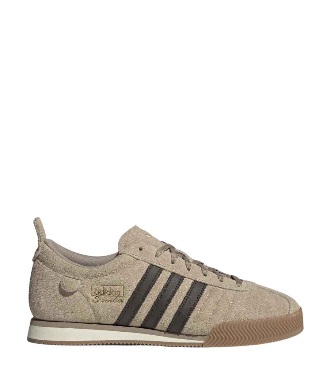 ADIDAS Бежевые замшевые низкие кроссовки / кеды, фото 1