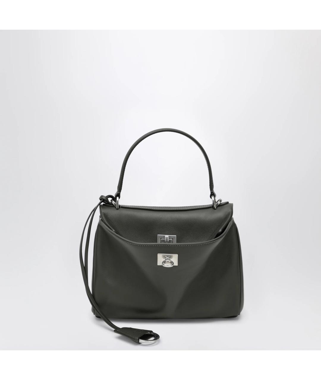 BALENCIAGA Зеленая кожаная сумка тоут, фото 3