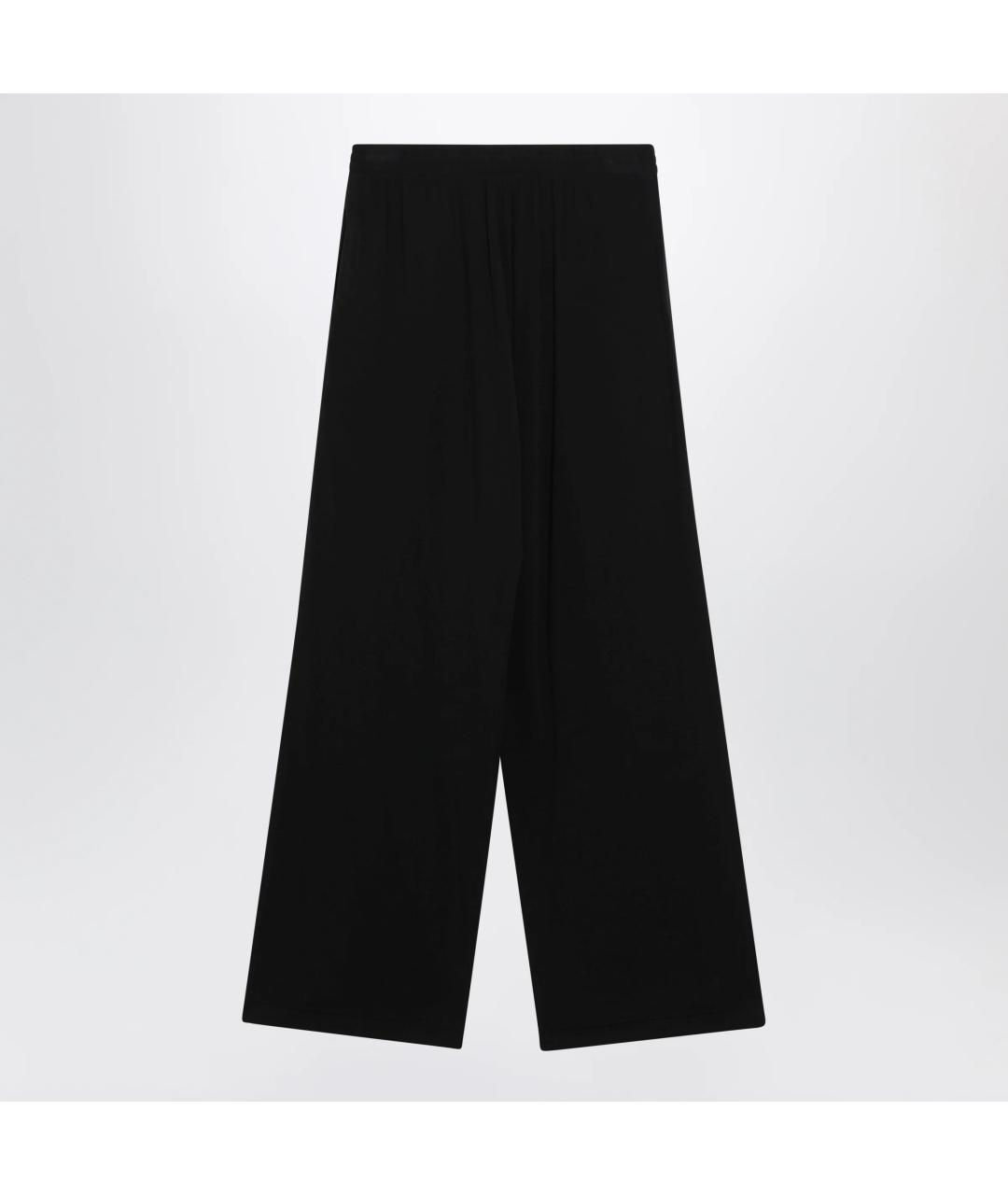 BALENCIAGA Черные шерстяные прямые брюки, фото 2