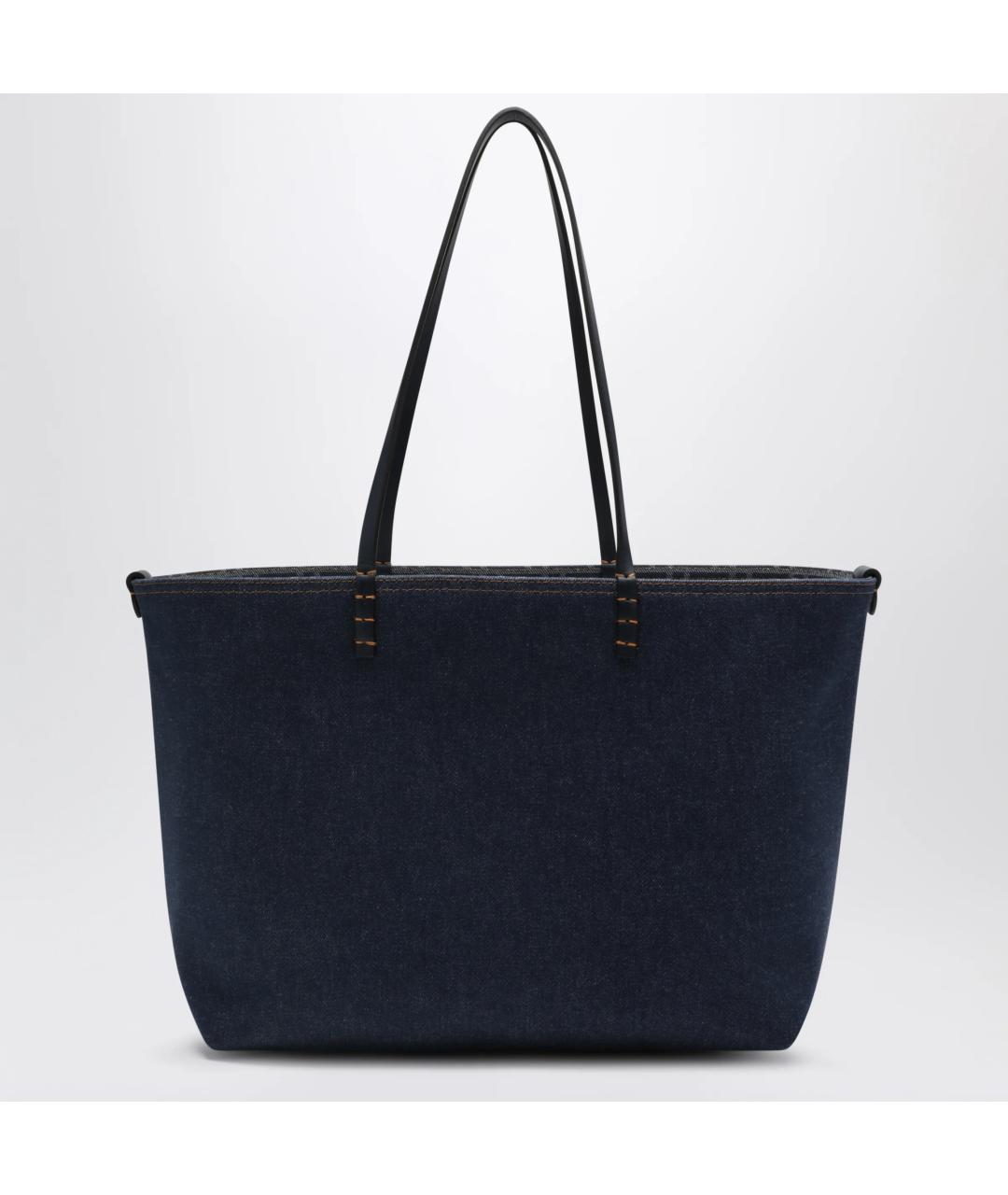 FENDI Синяя тканевая сумка тоут, фото 3