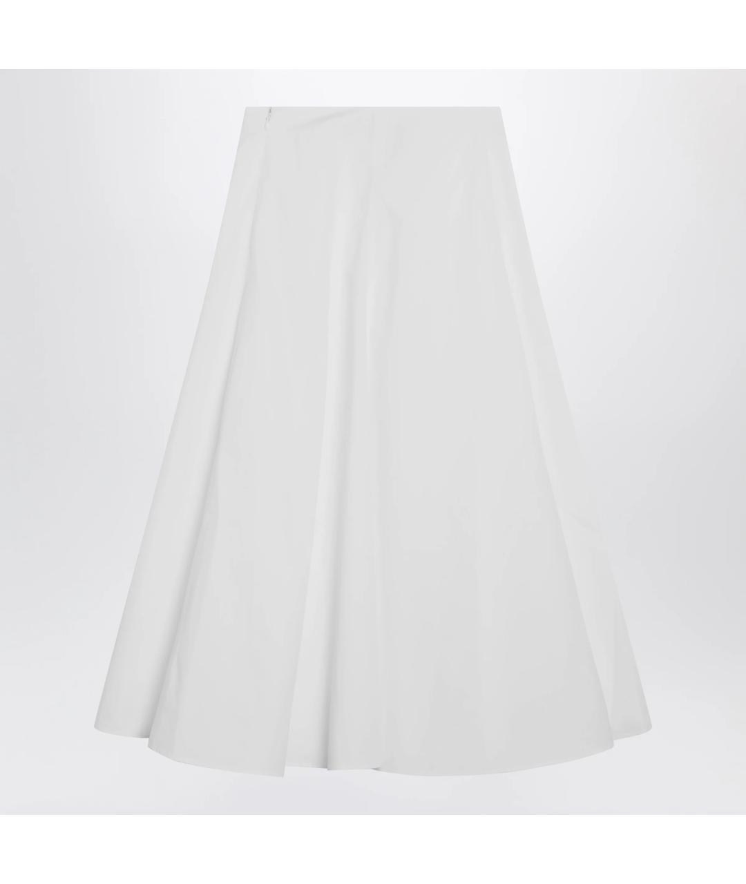JACQUEMUS Белая хлопковая юбка миди, фото 2
