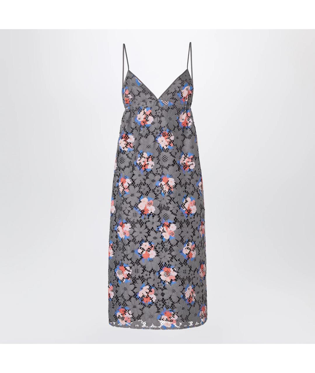 FENDI Мульти хлопковое повседневное платье, фото 3