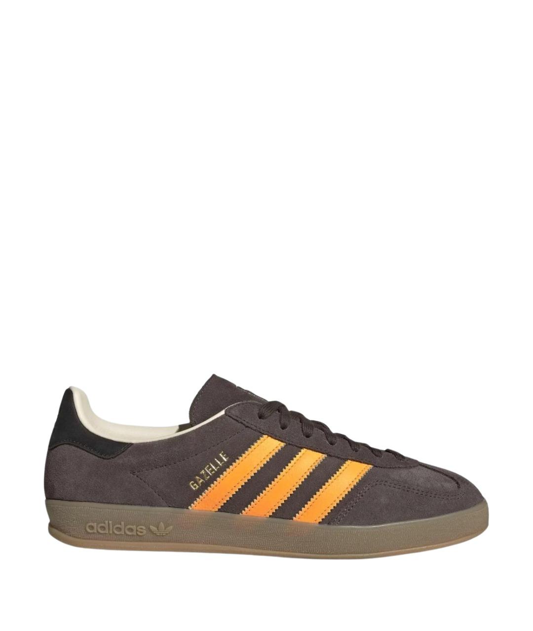 ADIDAS Коричневые замшевые низкие кроссовки / кеды, фото 1