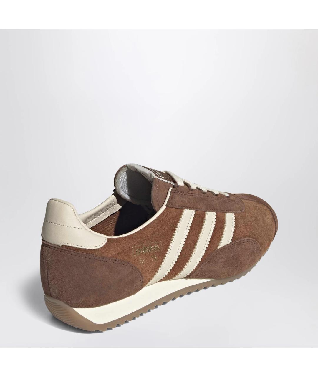ADIDAS Коричневые замшевые низкие кроссовки / кеды, фото 2