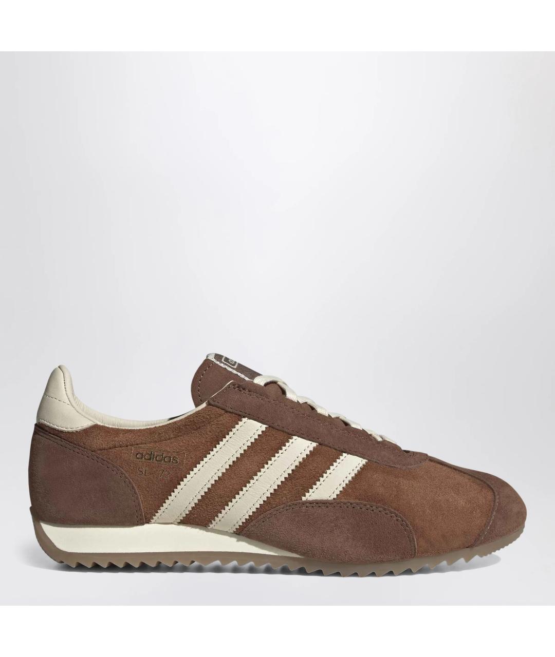 ADIDAS Коричневые замшевые низкие кроссовки / кеды, фото 3