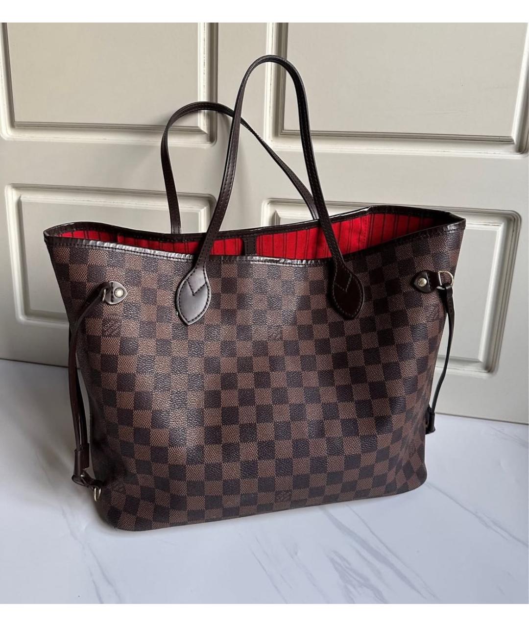 LOUIS VUITTON Коричневая сумка тоут, фото 3