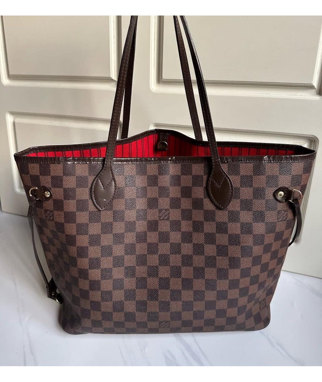 LOUIS VUITTON Коричневая сумка тоут, фото 4