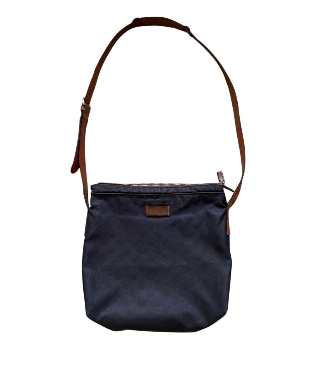 GUCCI Темно-синяя сумка на плечо, фото 1