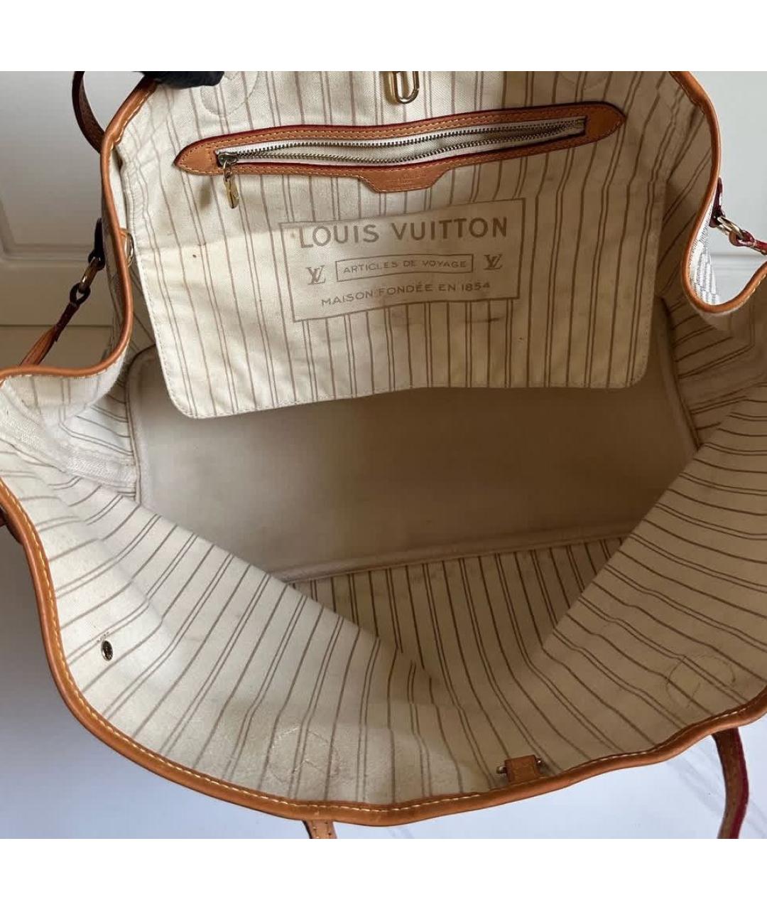 LOUIS VUITTON Бежевая сумка тоут, фото 4