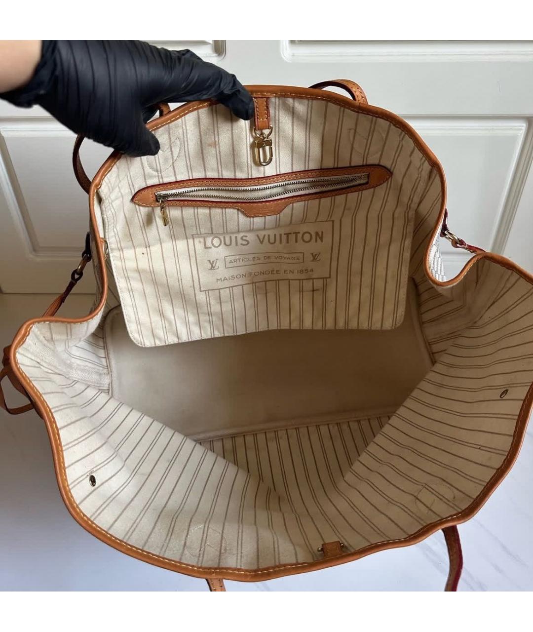 LOUIS VUITTON Бежевая сумка через плечо, фото 4