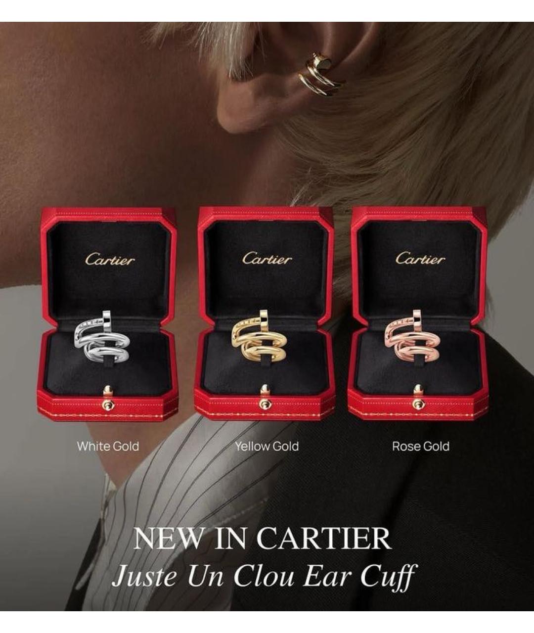 CARTIER Золотые серьги из розового золота, фото 4