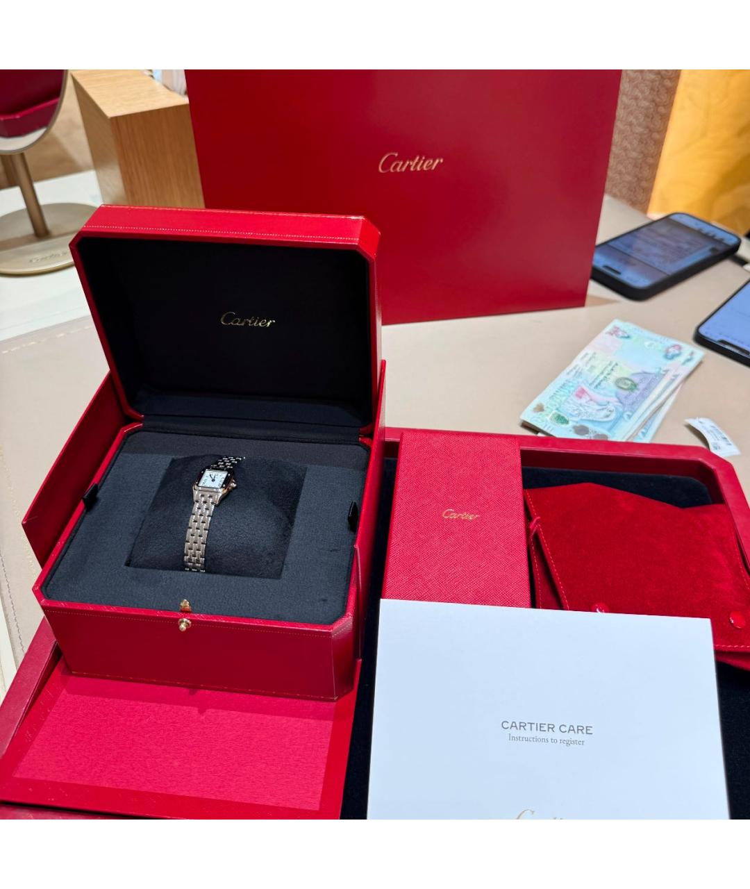 CARTIER Серебряные часы, фото 3