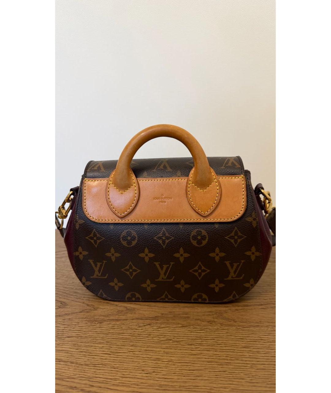 LOUIS VUITTON Коричневая сумка с короткими ручками, фото 3