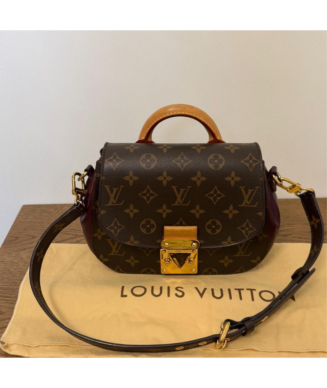 LOUIS VUITTON Коричневая сумка с короткими ручками, фото 7