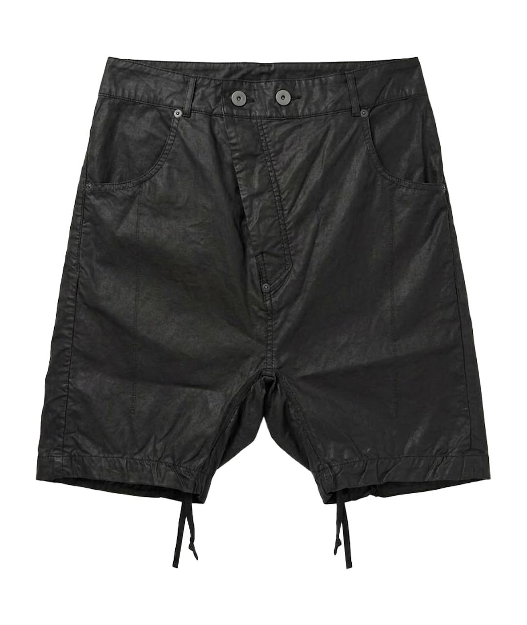 BORIS BIDJAN Черные хлопковые шорты, фото 1