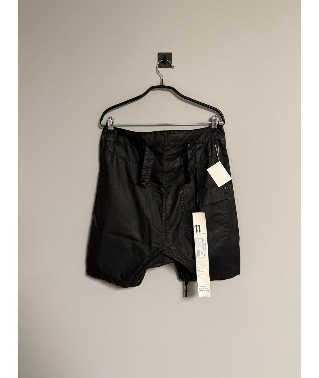 BORIS BIDJAN Черные хлопковые шорты, фото 2